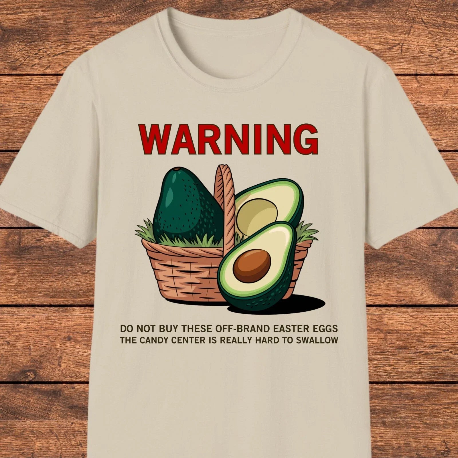 Funny Easter Avocado Egg Gift Basket Joke - Adult & Kids T-Shirts, Sweatshirts & Hoodies apparel design preview 1