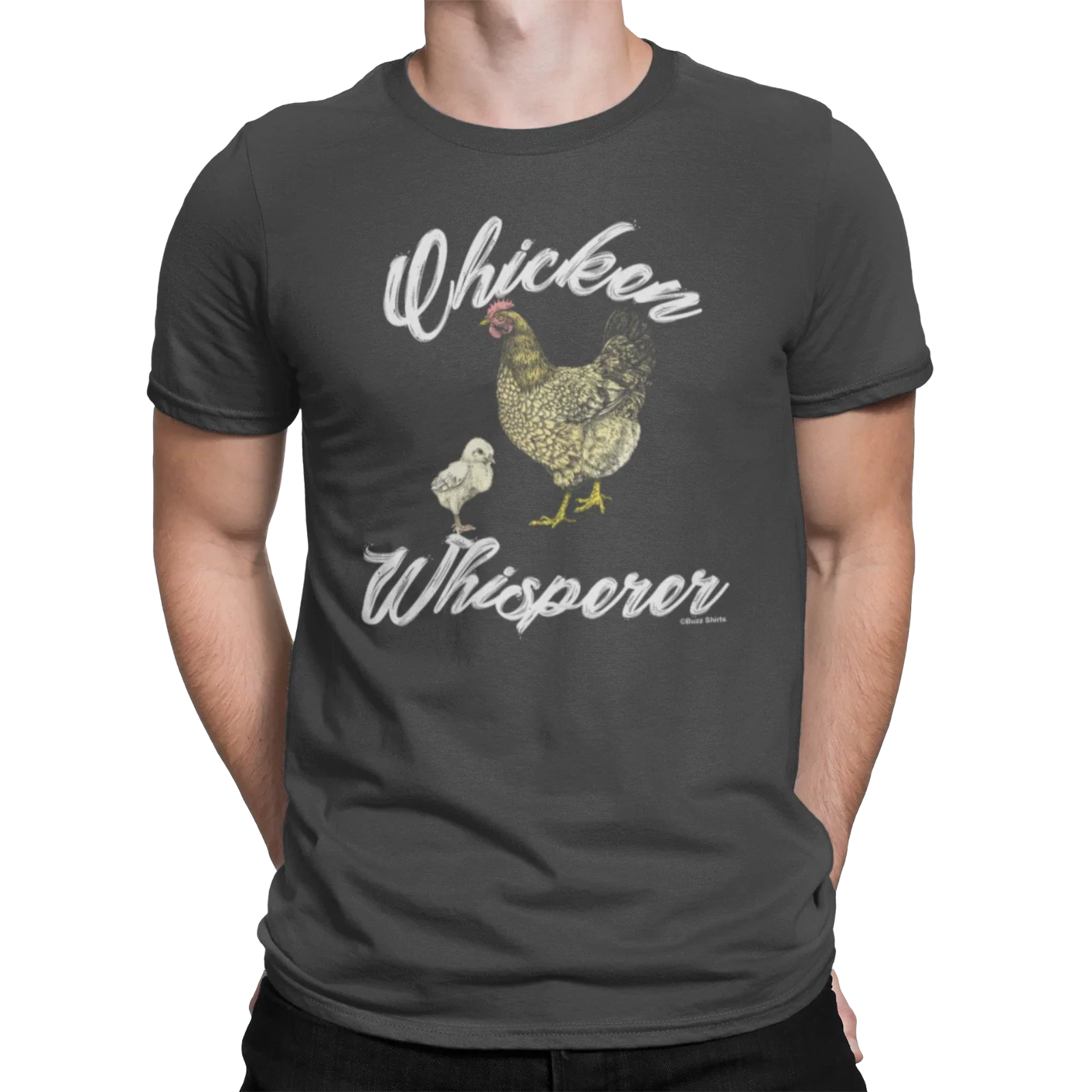 Mens CHICKEN WHISPERER Funny Novelty Farmer Farm - Adult & Kids T-Shirts, Sweatshirts & Hoodies apparel design preview 1
