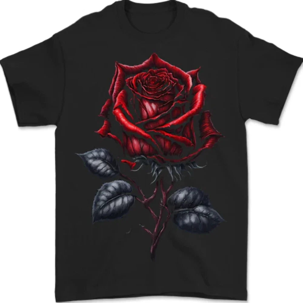 A Gothic Rose Goth Mens 100% Cotton - Adult & Kids T-Shirts, Sweatshirts & Hoodies apparel design preview 1