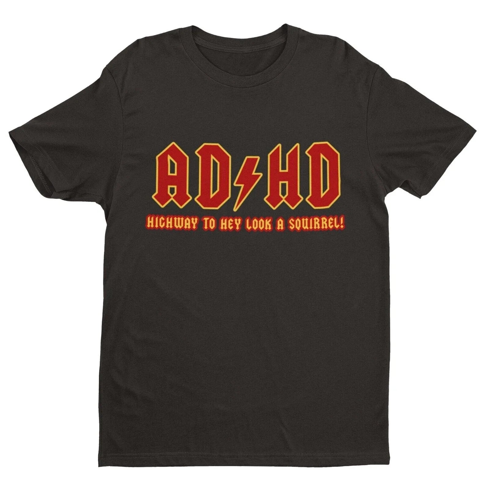 ADHD Highway To Hey Look A Squirrel Funny Mental - Adult & Kids T-Shirts, Sweatshirts & Hoodies apparel design preview 1