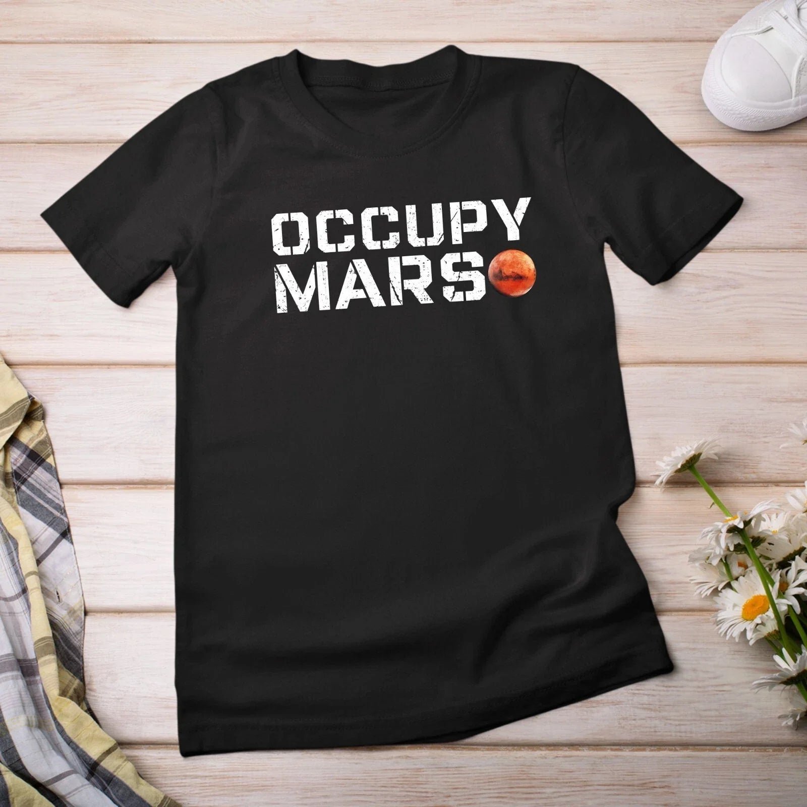 Occupy Mars Universe Planet Space Nasa perseverance - Adult & Kids T-Shirts, Sweatshirts & Hoodies apparel design preview 1