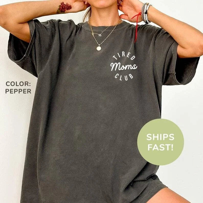 Tired Moms Club Mom Life Mother's Day Appreciation - Adult & Kids T-Shirts, Sweatshirts & Hoodies apparel design preview 1