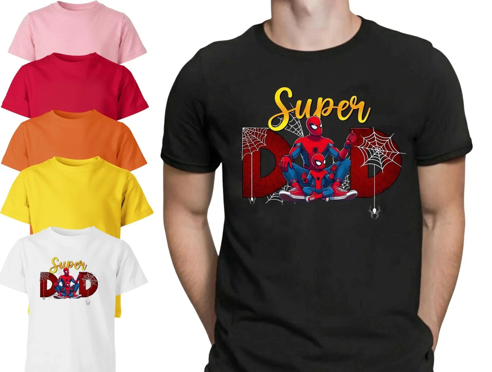 Superhero Super Daddy Fathers Day Mens Funny Gift - Adult & Kids T-Shirts, Sweatshirts & Hoodies apparel design preview 1