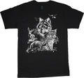 Mountain Wildlife Scene Bear Eagle Deer Bobcat Mens - Adult & Kids T-Shirts, Sweatshirts & Hoodies apparel design preview 1