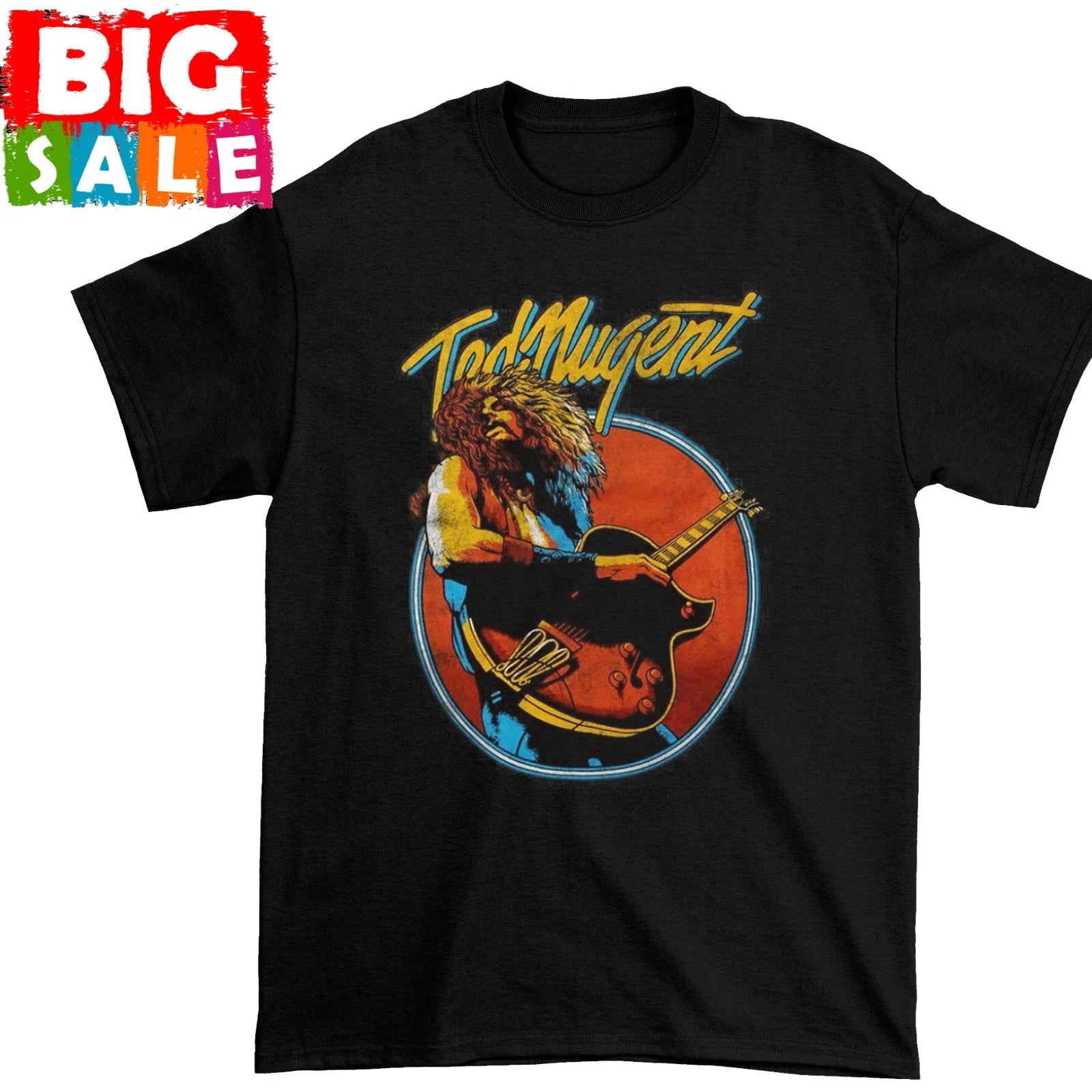 New Ted Nugent Men's Stipple Nuge All size - Adult & Kids T-Shirts, Sweatshirts & Hoodies apparel design preview 1
