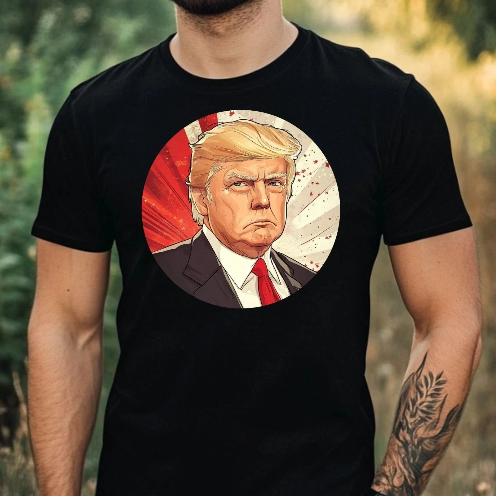 Mens Trump Manga Motif Cotton Size XS to 5XL - Adult & Kids T-Shirts, Sweatshirts & Hoodies apparel design preview 1