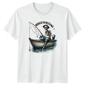 Hooked On Nothing Skeleton Novelty Fishing Birthday - Adult & Kids T-Shirts, Sweatshirts & Hoodies apparel design preview 1