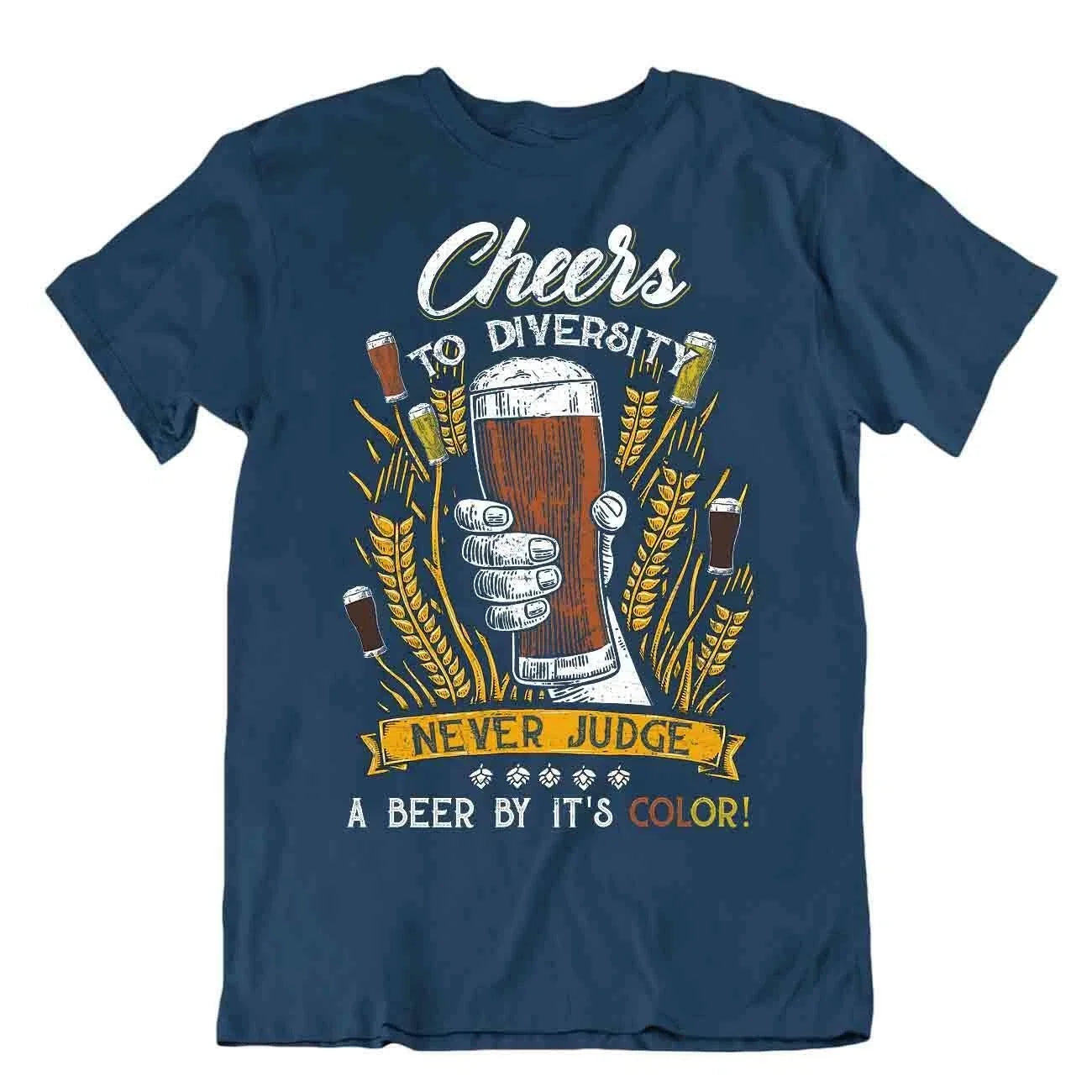 Never Judge A Beer By It's Color Teacher College - Adult & Kids T-Shirts, Sweatshirts & Hoodies apparel design preview 1