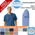 American Apparel Plain Blank Unisex Triblend Track Up - Adult & Kids T-Shirts, Sweatshirts & Hoodies apparel design preview 1