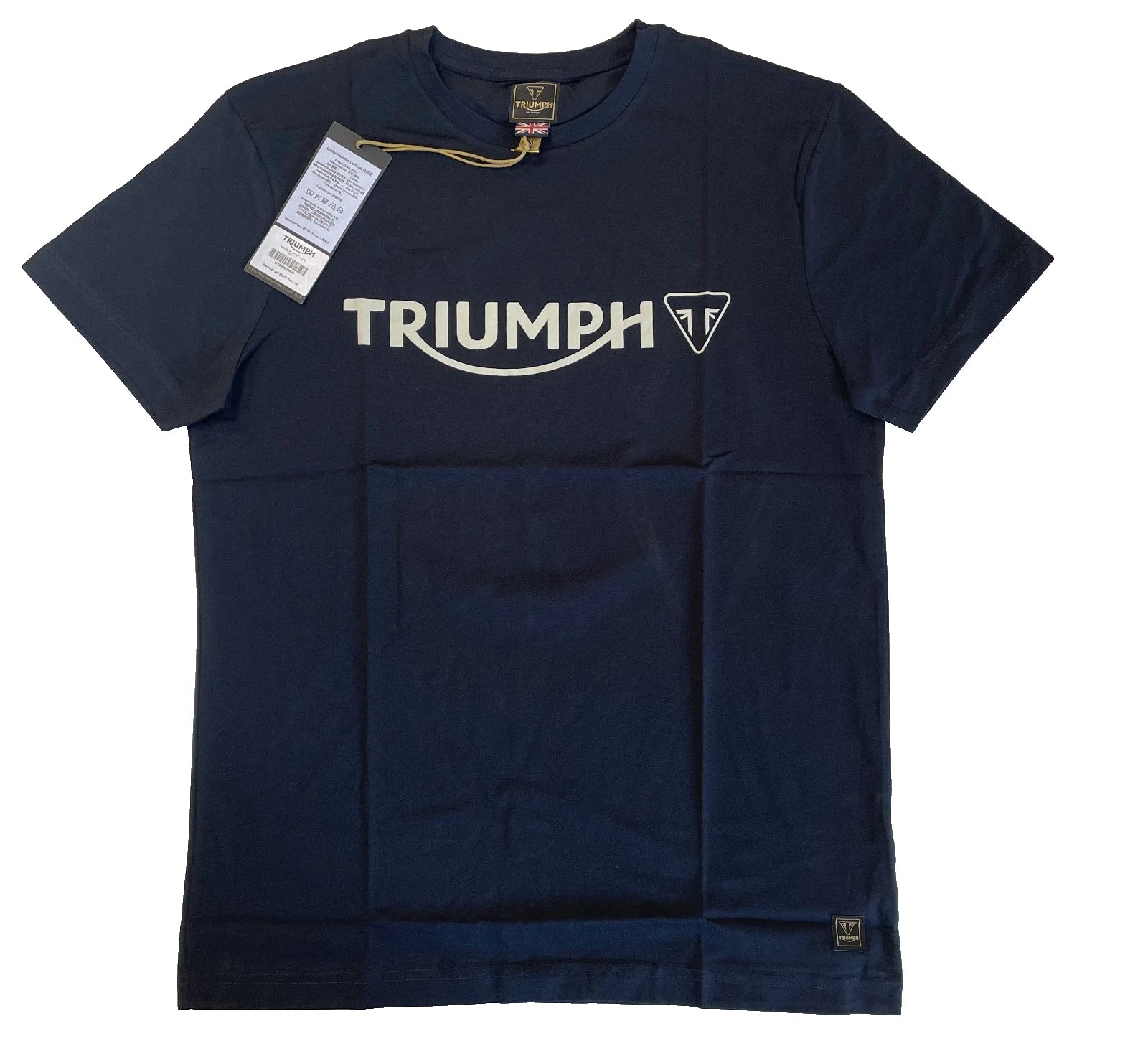 Triumph Mens Medium Cartmel Jet Black Spellout Logo - Adult & Kids T-Shirts, Sweatshirts & Hoodies apparel design preview 1