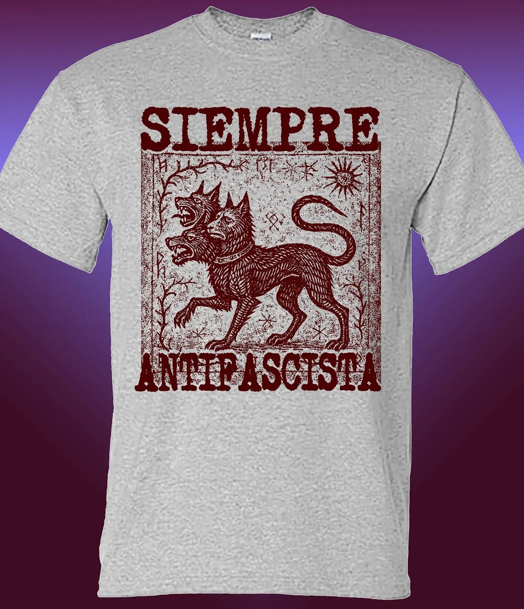 Siempre Antifascista Cerberus - Adult & Kids T-Shirts, Sweatshirts & Hoodies apparel design preview 1