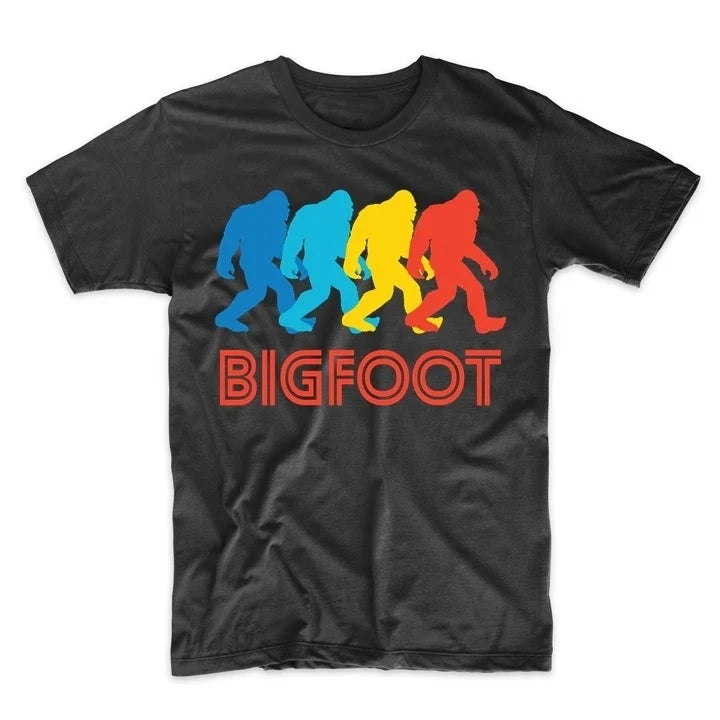 Men's Sasquatch Bigfoot Silhouette Retro Pop Art - Adult & Kids T-Shirts, Sweatshirts & Hoodies apparel design preview 1