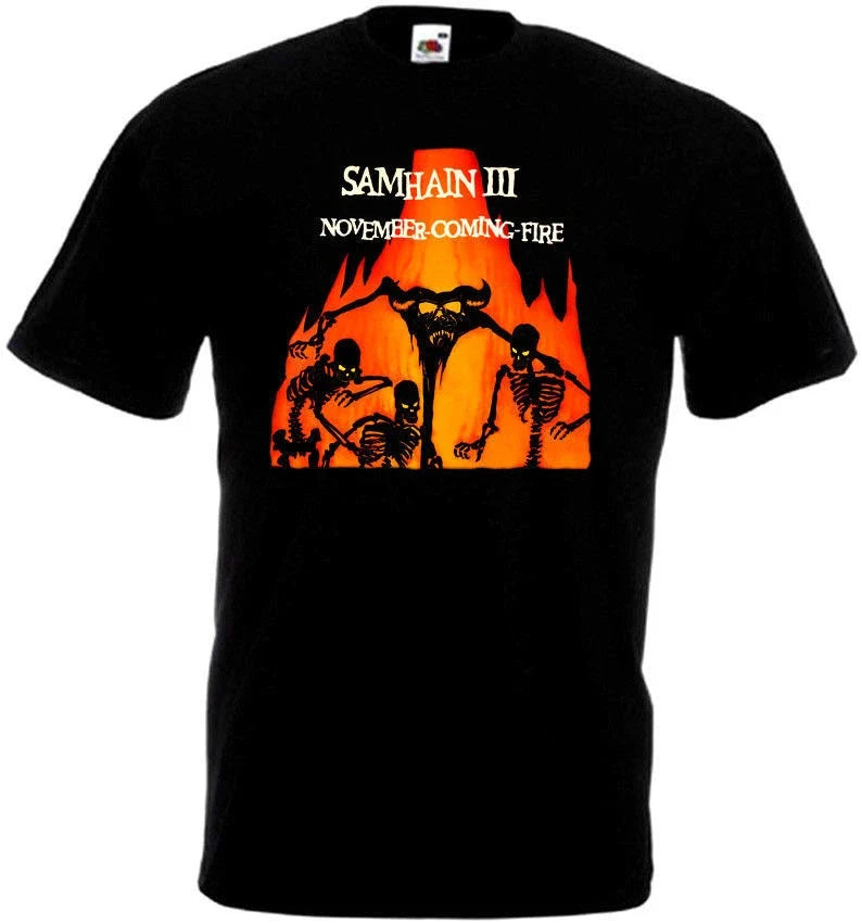 Samhain November Coming Fire black horror punk band - Adult & Kids T-Shirts, Sweatshirts & Hoodies apparel design preview 1