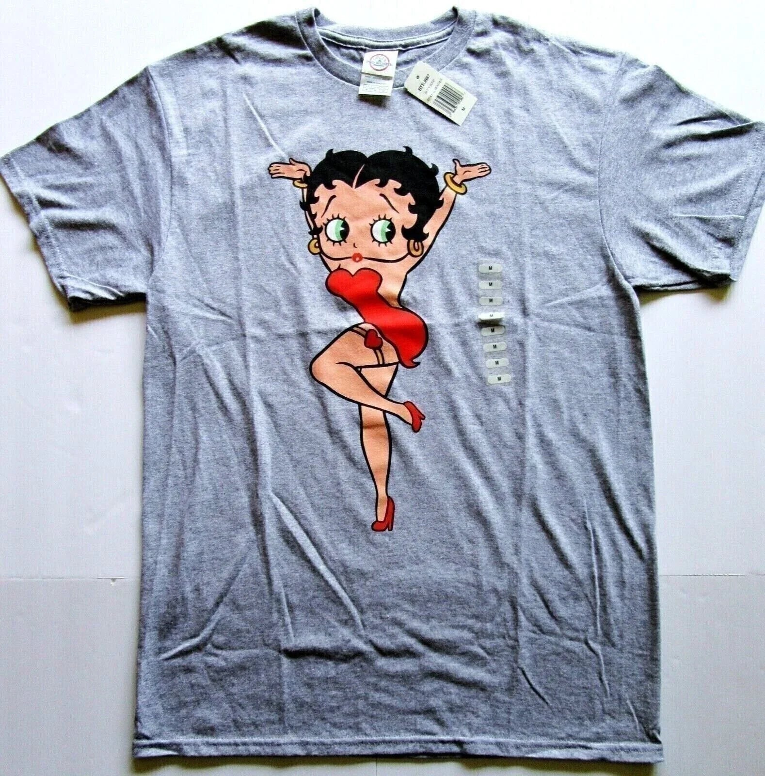 Betty Boop 1930's Cartoon Medium Gray Size M - Adult & Kids T-Shirts, Sweatshirts & Hoodies apparel design preview 1