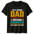 Im A Proud Dad Of Mens Father Daughter Family Fathers - Adult & Kids T-Shirts, Sweatshirts & Hoodies apparel design preview 1