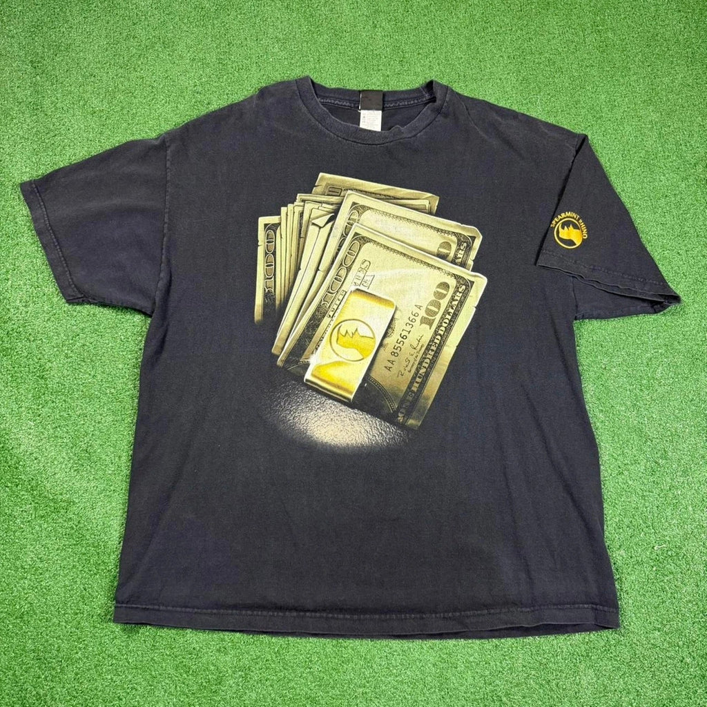 Anchor Blue Mens XL Faded Black Money Graphic Y2K - Adult & Kids T-Shirts, Sweatshirts & Hoodies apparel design preview 1