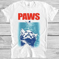 Paws Jaws Cat Kitten Funny Parody Cool Gift M277 - Adult & Kids T-Shirts, Sweatshirts & Hoodies apparel design preview 1