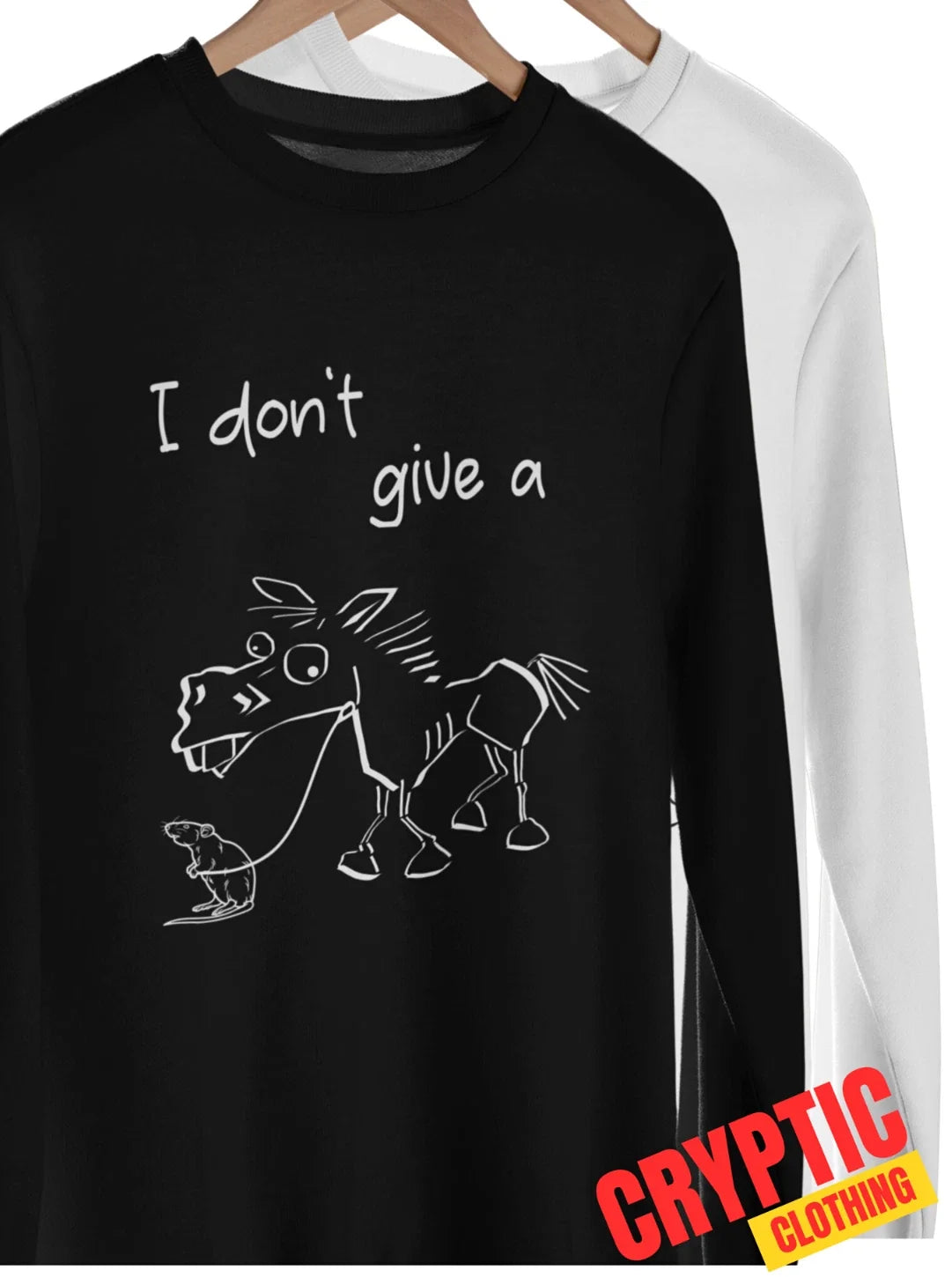I Don't Give A Rat's Ass S-3XL Funny Care Sarcastic - Adult & Kids T-Shirts, Sweatshirts & Hoodies apparel design preview 1
