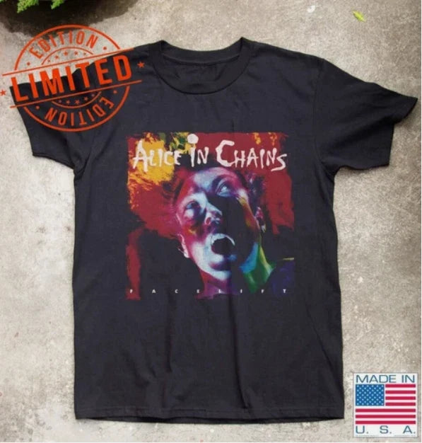 Alice in Chains Facelift Rock Album Black S-5XL - Adult & Kids T-Shirts, Sweatshirts & Hoodies apparel design preview 1