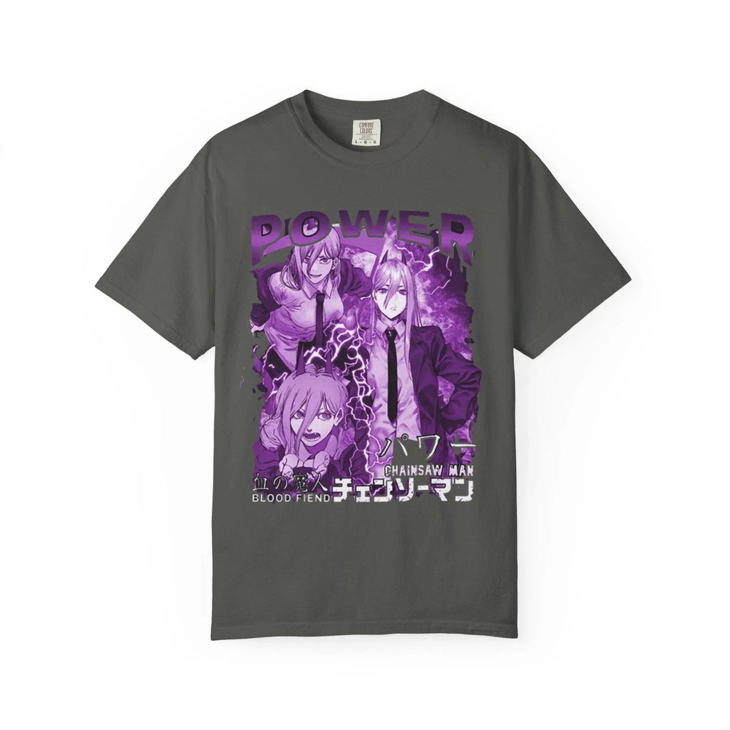 Chainsaw Man Anime Characters Purple Aesthetic - Adult & Kids T-Shirts, Sweatshirts & Hoodies apparel design preview 1
