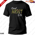 Proud Army Wife Military for Women of Brave US - Adult & Kids T-Shirts, Sweatshirts & Hoodies apparel design preview 1