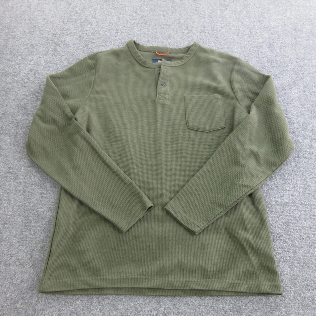 Roark Henley Mens Large Green Thermal Pocket Casual - Adult & Kids T-Shirts, Sweatshirts & Hoodies apparel design preview 1