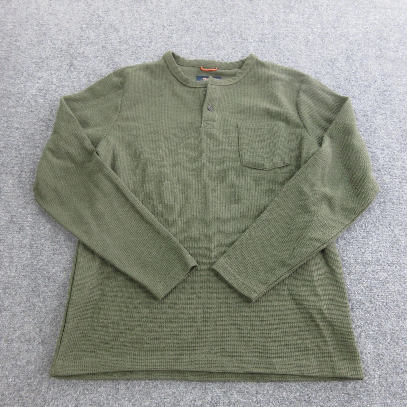 Roark Henley Mens Large Green Thermal Pocket Casual - Adult & Kids T-Shirts, Sweatshirts & Hoodies apparel design preview 1