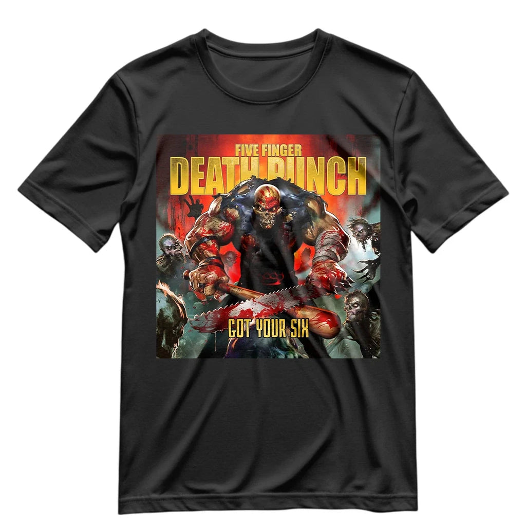 Five Finger Death Punch FFDP Got Your Six Album Cover - Adult & Kids T-Shirts, Sweatshirts & Hoodies apparel design preview 1
