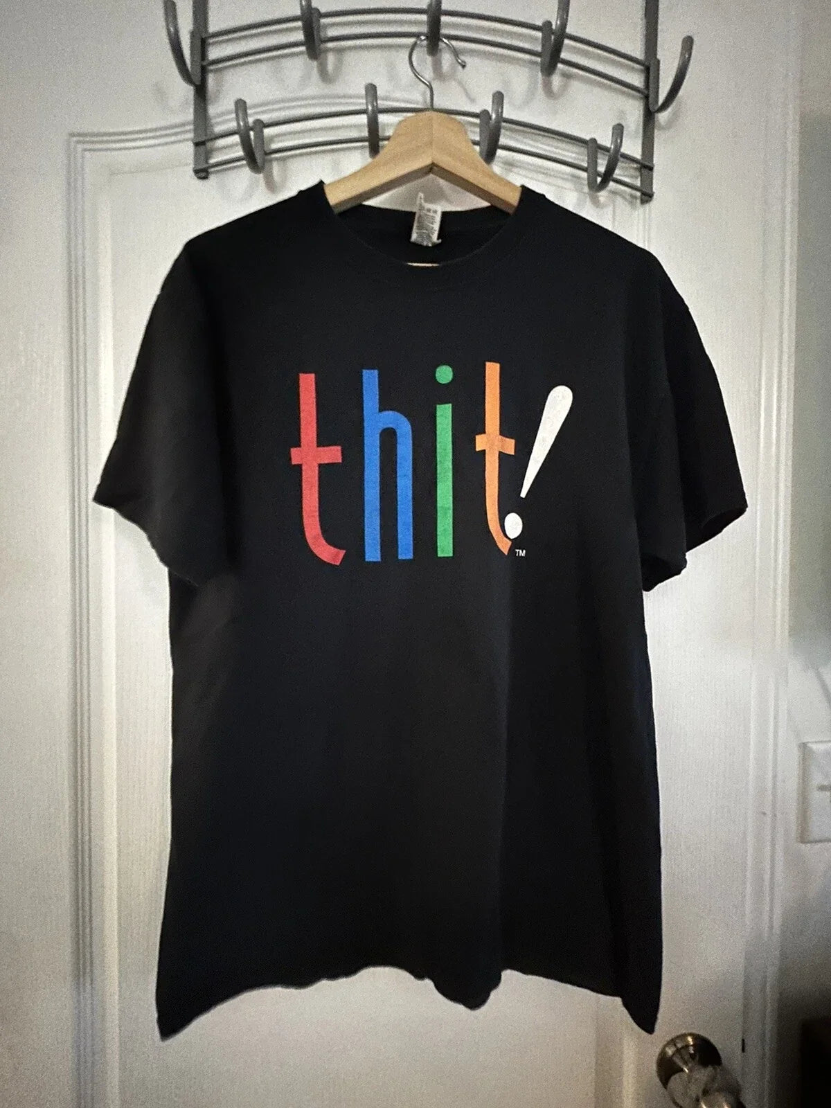 Vintage thit! Community Pop Culture Men's Large Black - Adult & Kids T-Shirts, Sweatshirts & Hoodies apparel design preview 1