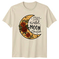 Stay Wild Moon Child Celestial Boho Crescent Floral - Adult & Kids T-Shirts, Sweatshirts & Hoodies apparel design preview 1