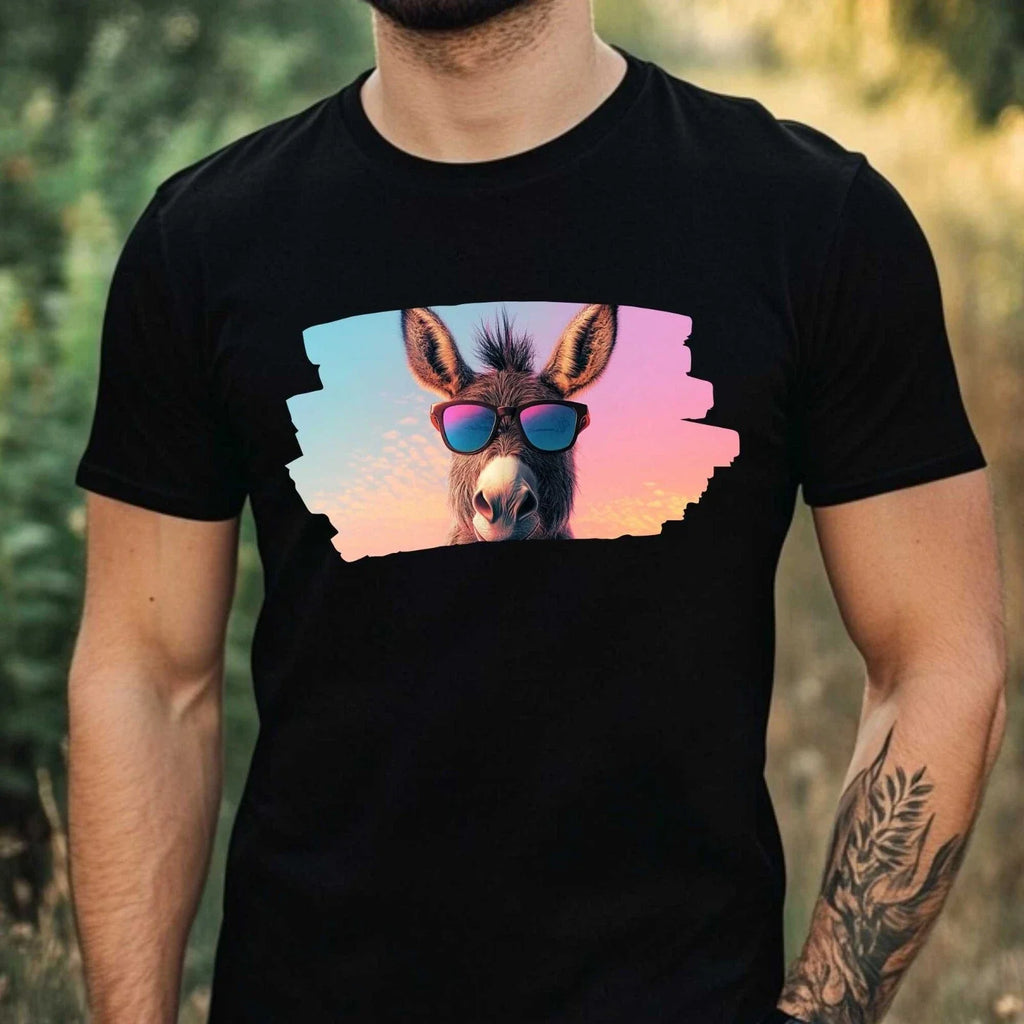 Men's Donkey Sunglasses Print Cotton Size XS to 5XL - Adult & Kids T-Shirts, Sweatshirts & Hoodies apparel design preview 1