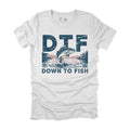 Mens Funny DTF Down To Fish Sarcastic Graphic Novelty - Adult & Kids T-Shirts, Sweatshirts & Hoodies apparel design preview 1