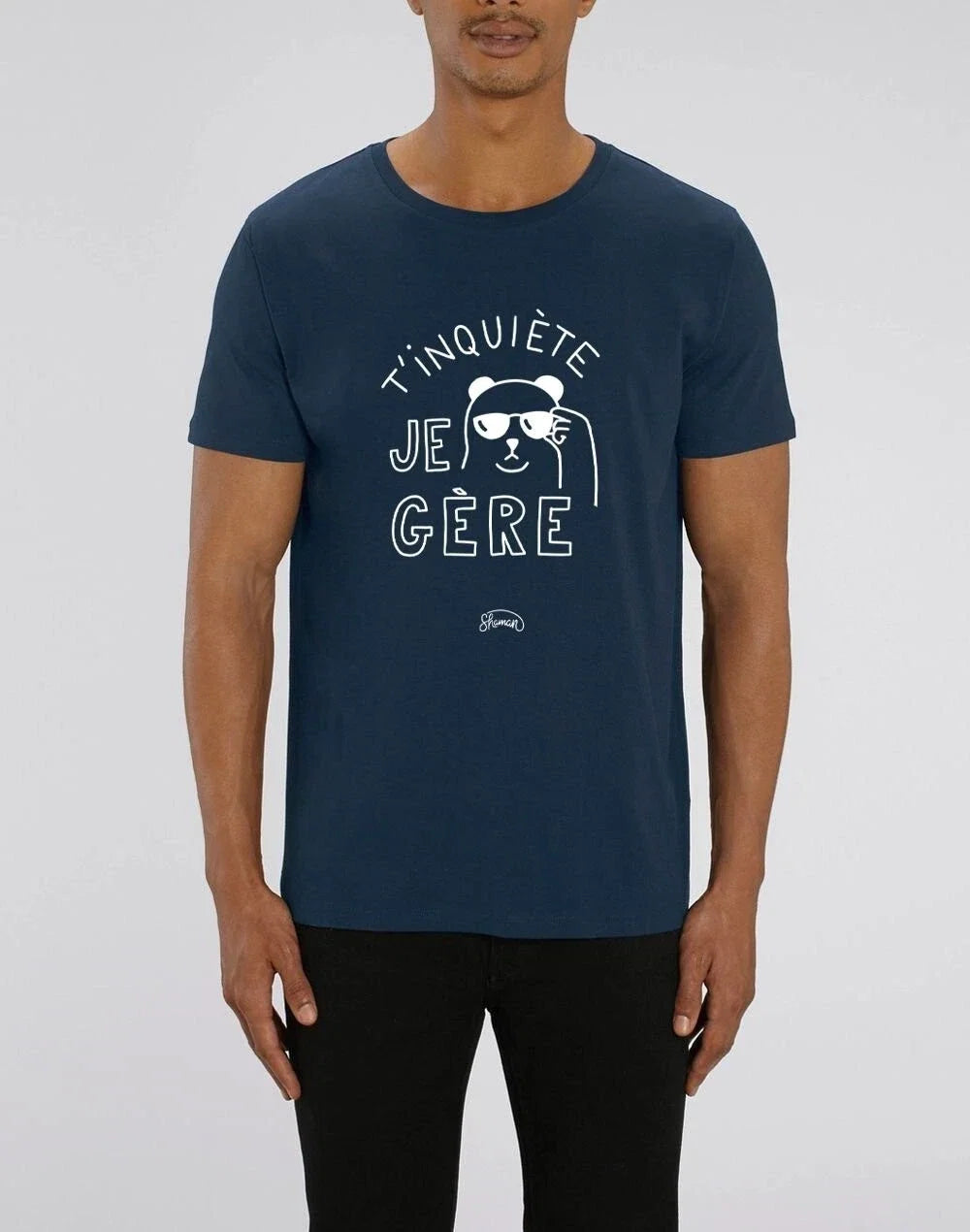 Man short Sleeve T'Worried I Gere Color Navy Blue - Adult & Kids T-Shirts, Sweatshirts & Hoodies apparel design preview 1