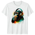 Ape With Headphones Animals Mens Cool Chimpanzee - Adult & Kids T-Shirts, Sweatshirts & Hoodies apparel design preview 1