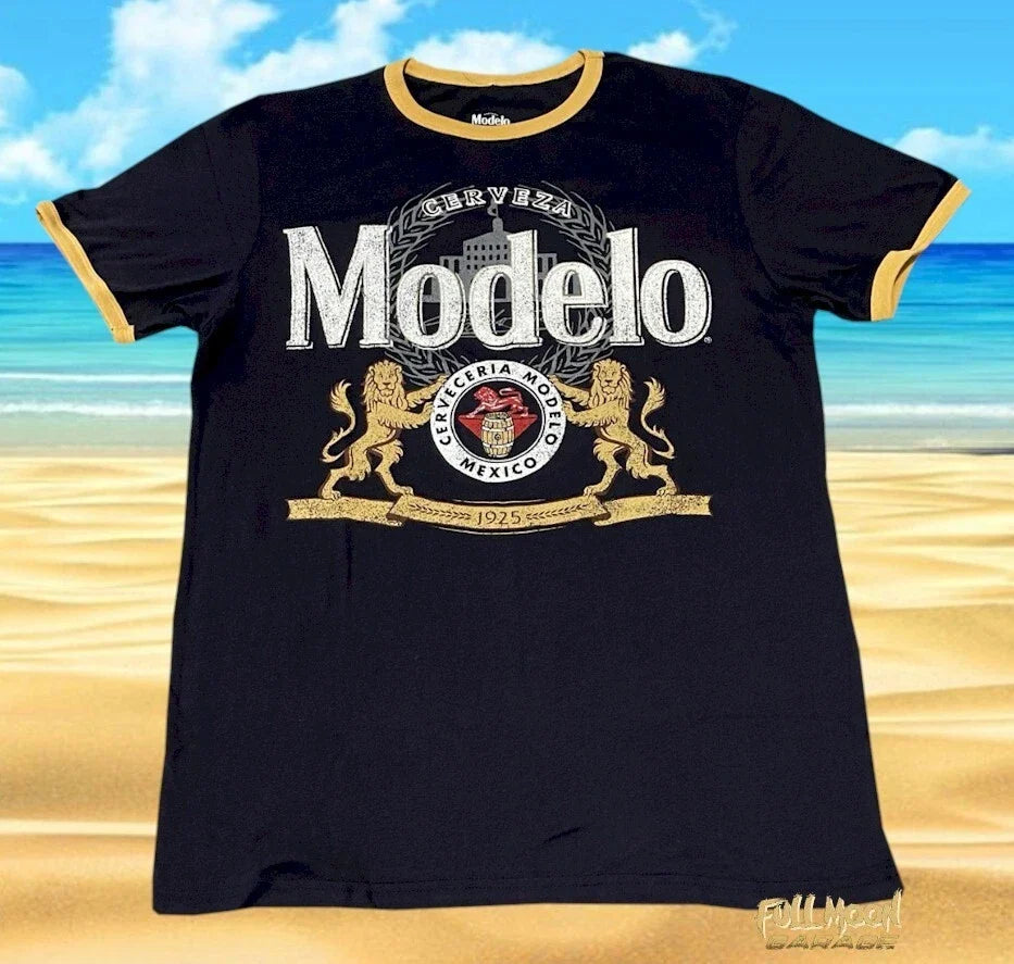 New Modelo Beer Ringer Logo Men's Vintage - Adult & Kids T-Shirts, Sweatshirts & Hoodies apparel design preview 1