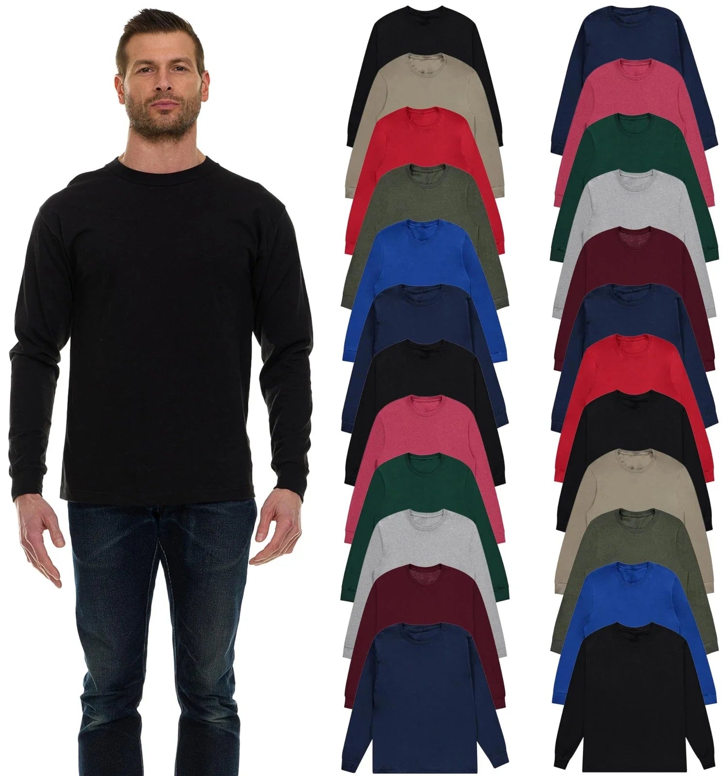 BILLIONHATS Mens Colorful Crew Neck Bulk for Men - Adult & Kids T-Shirts, Sweatshirts & Hoodies apparel design preview 1