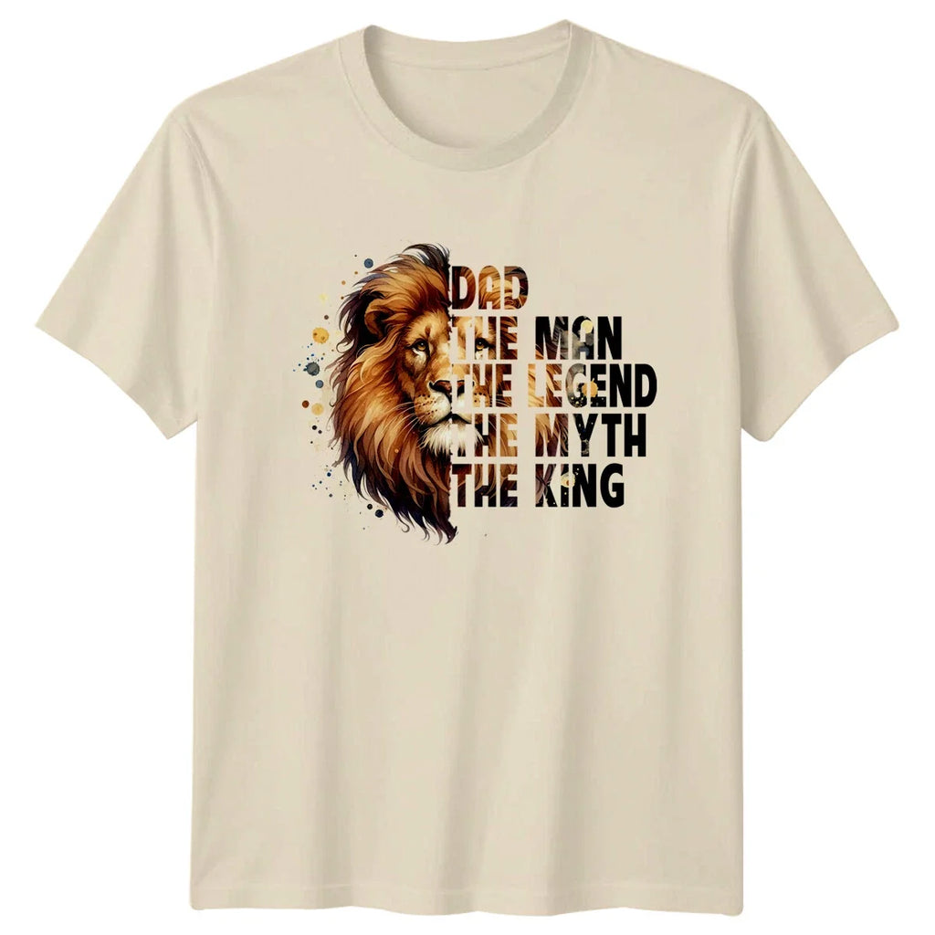 Lion Dad The Man Legend Myth King Fathers Day - Adult & Kids T-Shirts, Sweatshirts & Hoodies apparel design preview 1