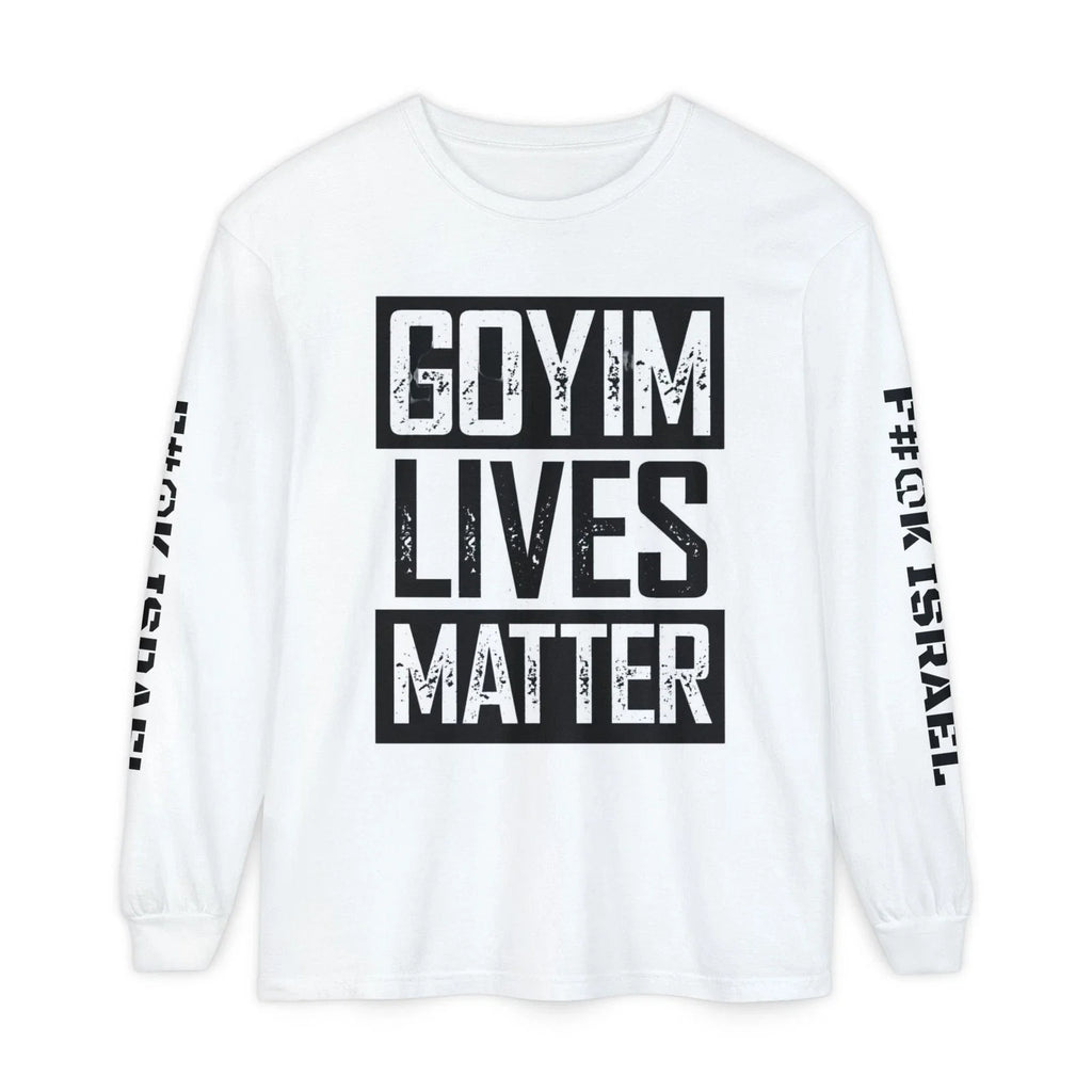Goyim Lives Matter F#@K Isreal on Sleeve - Adult & Kids T-Shirts, Sweatshirts & Hoodies apparel design preview 1