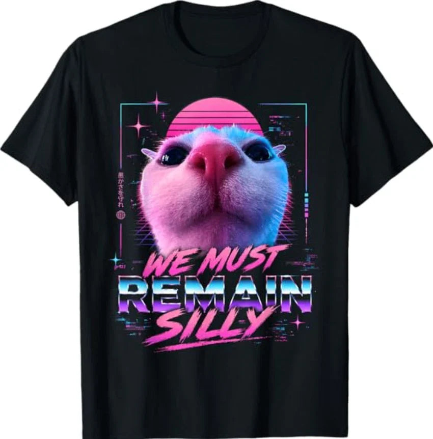 Vaporwave Aesthetic Meme Funny Cyberpunk Cat - Adult & Kids T-Shirts, Sweatshirts & Hoodies apparel design preview 1
