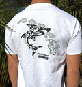 Hawaiian Design Surfing Beach White Tribal Shark - Adult & Kids T-Shirts, Sweatshirts & Hoodies apparel design preview 1