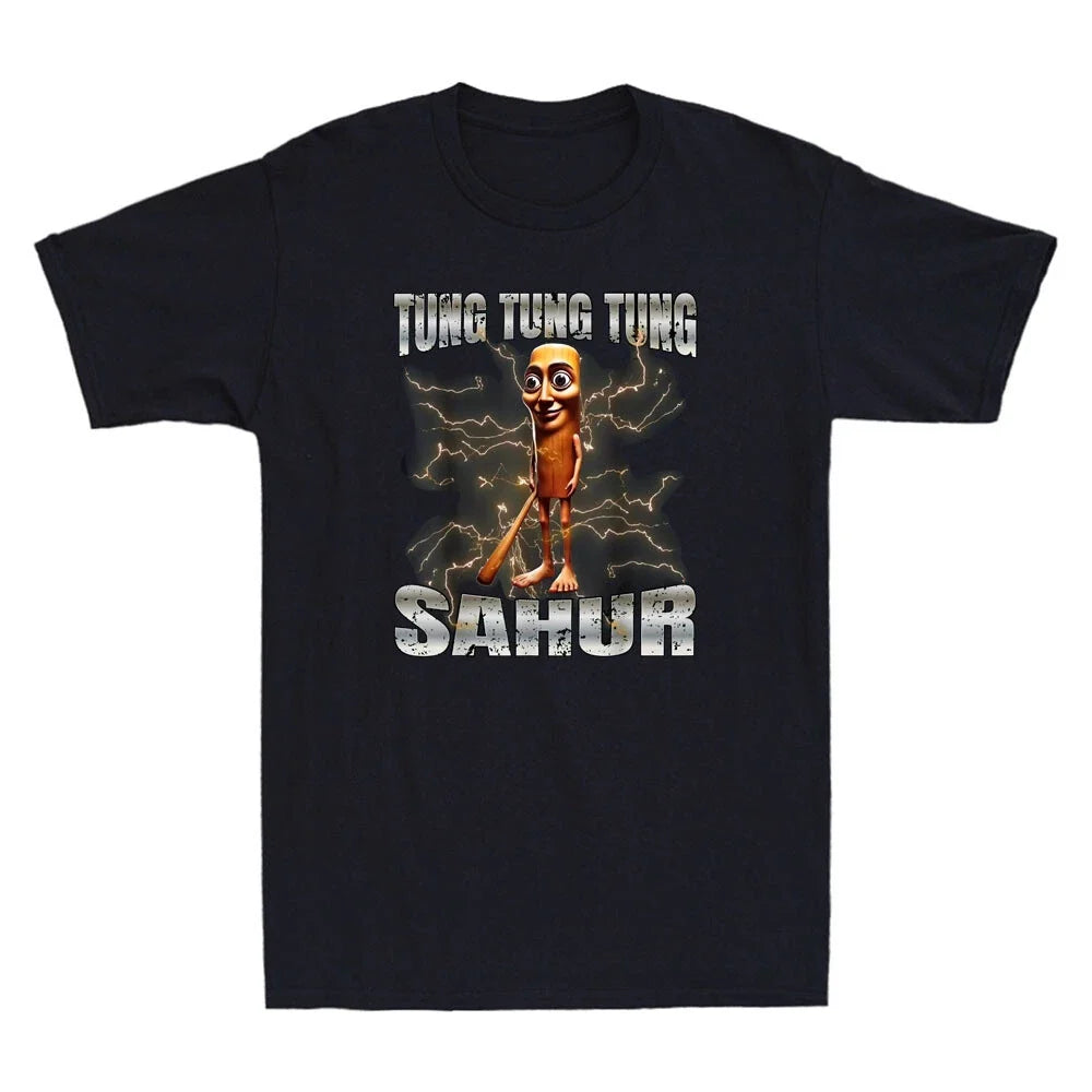 Tung Sahur Funny Brainrot Cartoon Graphic Humor Gen Z - Adult & Kids T-Shirts, Sweatshirts & Hoodies apparel design preview 1