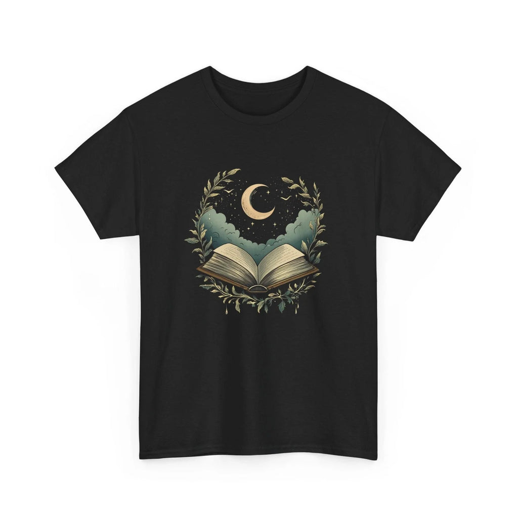 Book Funny Reading Mystical Boho Moon Leaf - Adult & Kids T-Shirts, Sweatshirts & Hoodies apparel design preview 1