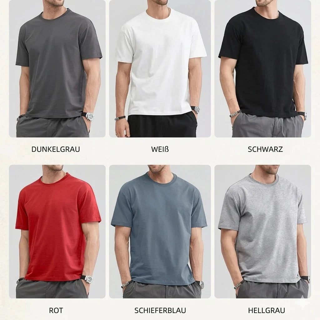 Mens Basic Crew Neck Short Sleeve Cotton Plain Set - Adult & Kids T-Shirts, Sweatshirts & Hoodies apparel design preview 1