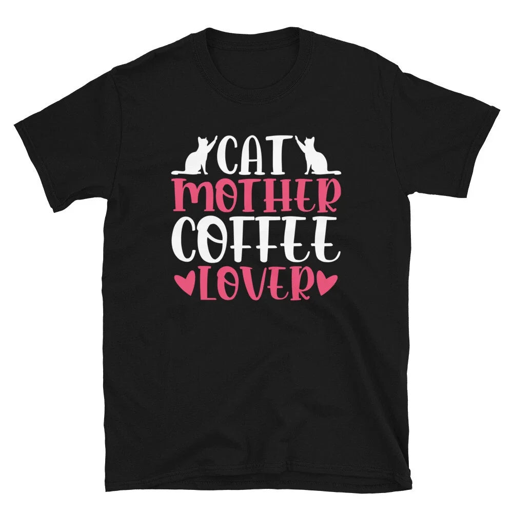 Happy Mothers Day Cat Mother Coffee Love - Adult & Kids T-Shirts, Sweatshirts & Hoodies apparel design preview 1