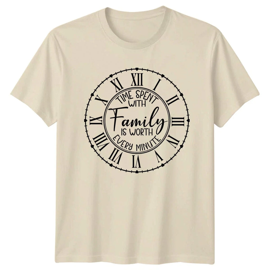 Time Spent With Family Is Worth Clock Design - Adult & Kids T-Shirts, Sweatshirts & Hoodies apparel design preview 1