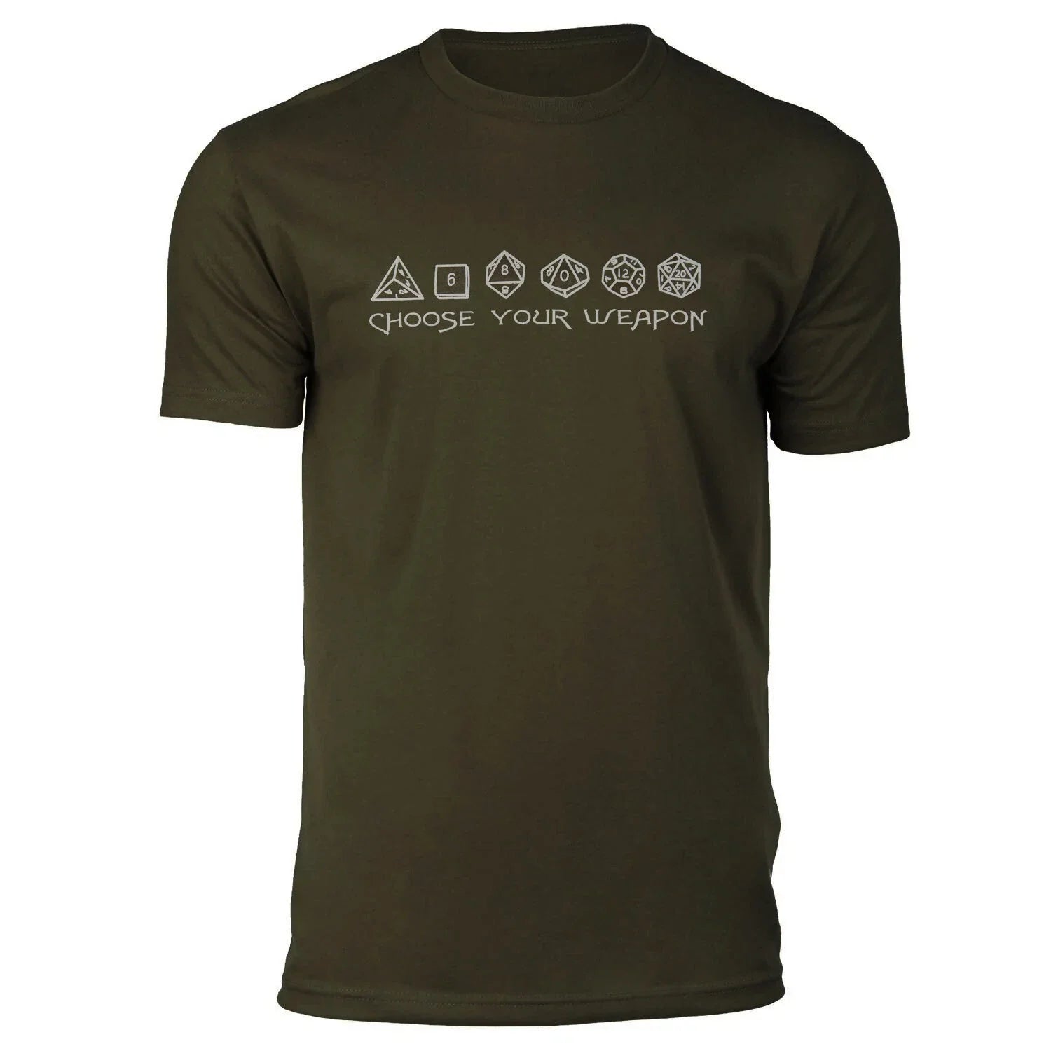 Dice: Choose your Weapon Premium Navy Green Small - Adult & Kids T-Shirts, Sweatshirts & Hoodies apparel design preview 1