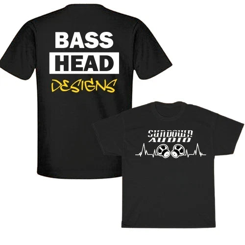 New SUNDOWN AUDIO Basshead Logo Funny Size S to 5XL - Adult & Kids T-Shirts, Sweatshirts & Hoodies apparel design preview 1