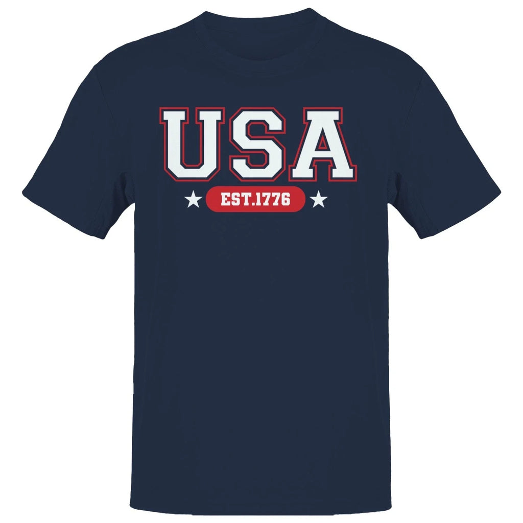 USA EST.1776 Patriotic Men's - Adult & Kids T-Shirts, Sweatshirts & Hoodies apparel design preview 1