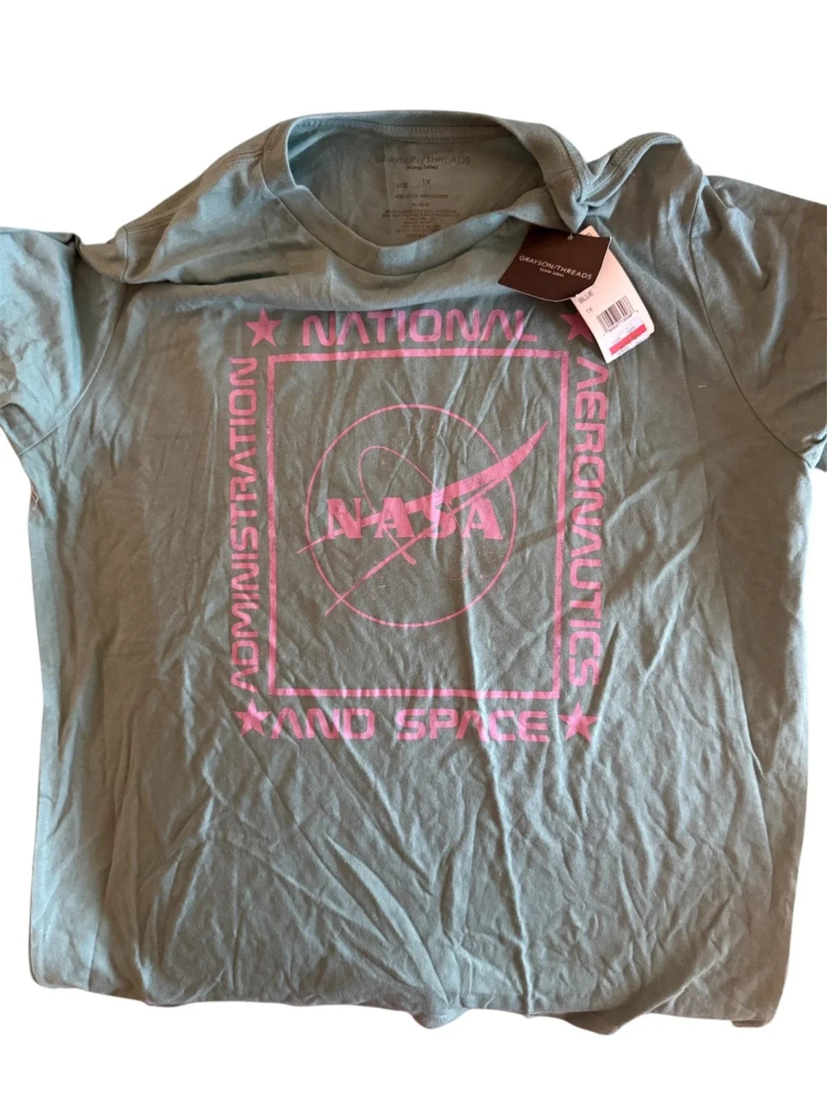 NASA Women 1X Grayson Threads Graphic Space Logo Plus - Adult & Kids T-Shirts, Sweatshirts & Hoodies apparel design preview 1