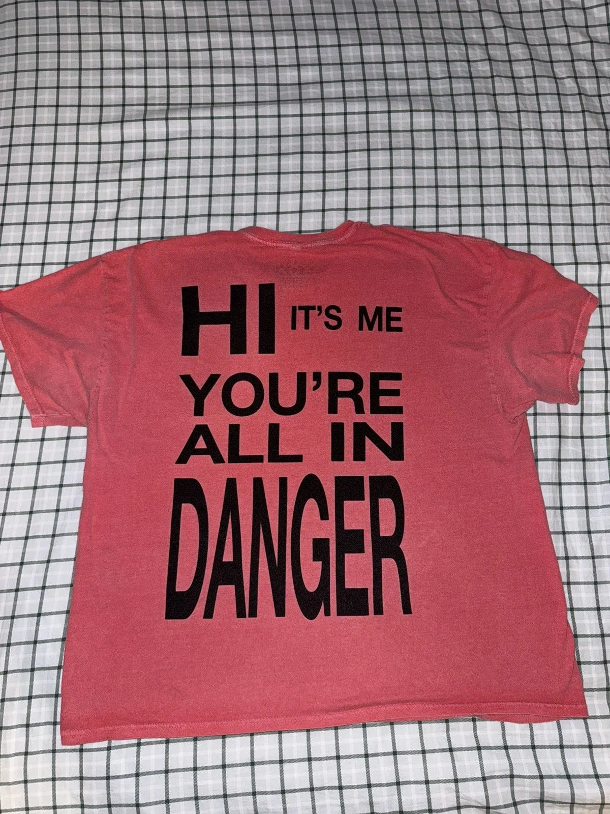 Charli XCX Brat Adult Large Red Hi It's Me Album - Adult & Kids T-Shirts, Sweatshirts & Hoodies apparel design preview 1